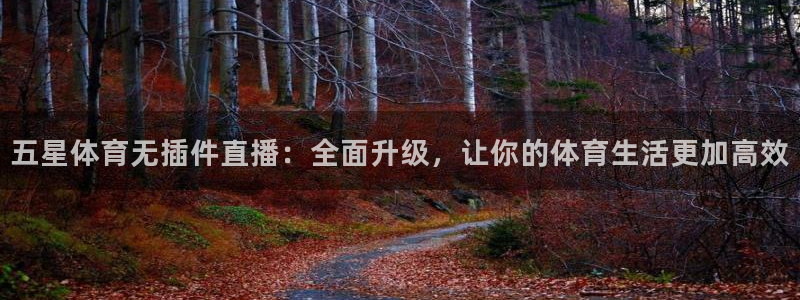 五星体育无插件直播：全面升级，让你的体育生活更加高效